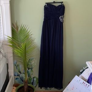 Navy Long Formal Dress